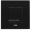 Wisa XS - Bedieningspaneel closet/urinoir - Tweeknops - Zwart (1 stuk)