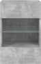vidaXL - Tv-wandmeubels - met - LED - 2 - st - 40x30x60,5 - cm - betongrijs