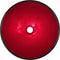 vidaXL - Wasbak - 42x14 - cm - gehard - glas - rood