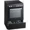 Etna FIV560ZWA - Inductiefornuis 4-pits - Elektrische oven 65L - Zwart
