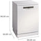 Bosch SMS4HVW14E - Vaatwasser - Extra Droog VarioFlex-korven - Wit