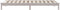 vidaXL - Bedframe - massief - grenenhout - wit - 90x190 - cm