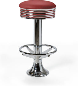 Bel Air Retro Barkruk BS-27 Footring Ruby