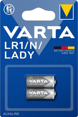 Varta 1x N - Batterijen LR1 Alkaline 880mAh - Zilver (2 stuks)