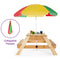 Plum Surfside zand water picknicktafel met parasol