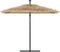 vidaXL - Parasol - met - stalen - paal - 269x269x235 - cm - bruin