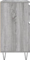 vidaXL - Dressoir - 60x35x70 - cm - bewerkt - hout - grijs - sonoma - eikenkleurig