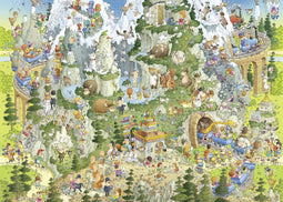 Puz Himalayan Habitat - Puzzel 1000 stukjes - Funky Zoo - 50 x 70 cm