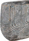 PTMD Rexin Bloempot - 30 x 15 x 28 cm - Cement - Grijs