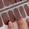 LAUED Nagelstickers - Nail Wraps - 16 Extreem Dunne Nagellak Stickers - Manicure Nail Art Folie - Mocha Shake