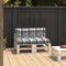 vidaXL - Palletkussens - 2 - st - ruitpatroon - stof - grijs