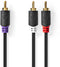 Nedis CABW24000AT30 - RCA Kabel - 300cm - Grijs