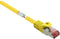 Renkforce RF-5276308 RJ45 Netwerkkabel, patchkabel CAT 6 S/FTP 0.25 m Geel Snagless, Vergulde steekcontacten, Vlambestendig 1 stuk(s)