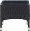 vidaXL - Salontafel - 60x40x36 - cm - poly - rattan - zwart
