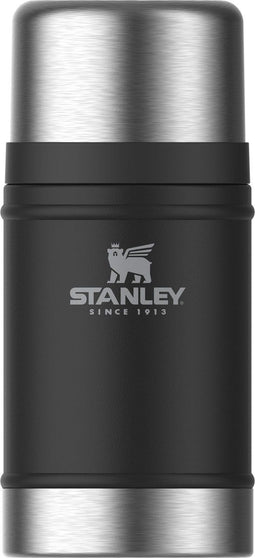 Stanley Classic Legendary Food Jar 0,7L | Matte Black Pebble | Lunchbox houdt 15 uur warm of 18 uur koud | Deksel is ook kom | Lekvrij | BPA-Vrij | Vaatwasserbestendig