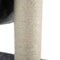 Purlov Kattenkrabpaal - Grijs 141cm - Perfect voor Spel, Rust en Krabbehoeftes van Katten