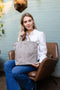 Berba Leren Convertible Shopper 13 inch Barbarossa Femme 825-149 Navy