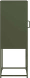 vidaXL - Dressoir - 36x39x107 - cm - koudgewalst - staal - olijfgroen