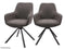 Dutchbone Oliver Draaibare Eetkamerstoel - Terra Stof - Duo Set
