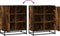 vidaXL - Dressoir - 62x35x76 - cm - bewerkt - hout - gerookt - eikenkleurig