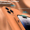 Lunso - Geschikt voor iPhone 15 Pro Max - Hoesje Flexibel silicone Backcover - Oranje