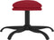 vidaXL - Voetenbank - 60x60x36 - cm - fluweel - wijnrood