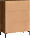 vidaXL - Dressoir - 69,5x34x90 - cm - bewerkt - hout - bruin - eikenkleur
