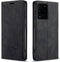 Hoesje Geschikt voor Samsung S20 Ultra met Anti Skim Bescherming - Pasjes Bookcase RFID Beschermd Cover - Black
