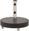 vidaXL - Parasolvoet - rond - 30 - kg - graniet - zwart