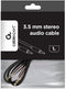 Gembird CCAP-444-1M - Audiokabel 3.5mm - 1 m - Zwart
