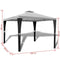 vidaXL - Prieel - met - dak - 3x3 - m - crèmewit