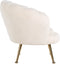 Richmond Interiors Kinderstoel Charly white teddy / gold (White)