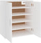 vidaXL - Schoenenkast - 60x35x70 - cm - bewerkt - hout - gerookt - eikenkleurig