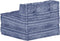 vidaXL - Poef - modulair - stof - indigo