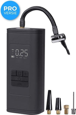 Nuvance - Compressor Bandenpomp - 4000mAh - Draadloos - Inclusief 3 opzetstukken