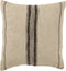 J-Line kussen Strepen - linnen - beige