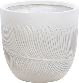 FTERO - Bloempot - Gebroken wit - 35 x 35 x 33 cm - Kleivezel