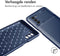 iMoshion Hoesje Geschikt voor Motorola Moto G51 Hoesje Siliconen - iMoshion Carbon Softcase Backcover - Blauw