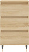 vidaXL - Dressoir - 40x35x70 - cm - bewerkt - hout - sonoma - eikenkleurig