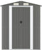 vidaXL - Tuinschuur - 192x440x223 - cm - gegalvaniseerd - staal - lichtgrijs