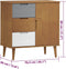 vidaXL - Dressoir - MOLDE - 76,5x40x80 - cm - massief - grenenhout - bruin