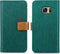 iMoshion Hoesje Geschikt voor Samsung Galaxy S7 Hoesje Met Pasjeshouder - iMoshion Luxe Canvas Bookcase - Groen