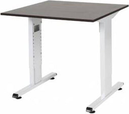 Verstelbaar Bureau - 80x80 logan - wit frame