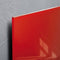 Sigel glasmagneetbord - Artverum - met LED verlichting - 48x48cm - rood - SI-GL402
