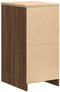 vidaXL - Garagekast - 40x51x85 - cm - massief - grenenhout - bruin - eikenkleurig