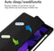 imoshion Tablet Hoes - Geschikt voor iPad Air 5 (2022) / Air 4 (2020) / Air 11 inch (2025) M3 / Air 11 inch (2024) M2 - Trifold Hardcase Bookcase - Zwart