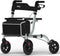 Brixy Rollator - Lichtgewicht En Opvouwbaar - Zitfunctie - Rugleuning, Tas En Wandelstokhouder -