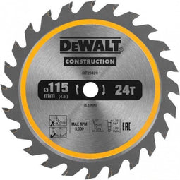 DeWalt DT20420-QZ - Snijblad 115mm - Ultra scherp ATB 20° - Max 5000rpm