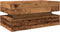 vidaXL - Salontafel - met - LED-verlichting - 90x50x40 - cm - oud - houtkleurig
