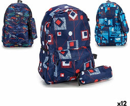 Schoolrugzak Doosje Abstract 13 x 45 x 31 cm (12 Stuks)